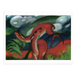 Franz Marc - Red Deer II 1912 Forest Animal fawn Post Card