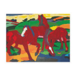 Franz Marc - Red Horses postcards