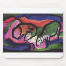Franz Marc - Sheep 1912 Canvas Ewe Ram Wool Easter Mouse Pads