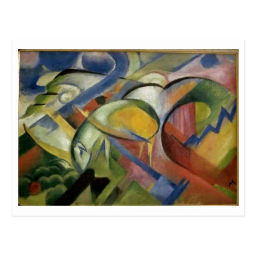 Franz Marc The Lamb 1913-14 Sheep Ewe Baby Animal Post Cards