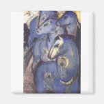 Franz Marc - Tower of Blue Horses 1913 Equestrian Refrigerator Magnet