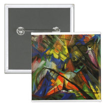 Franz Marc - Tyrol Tirol 1914 Oil Canvas Light Orb Pinback Buttons