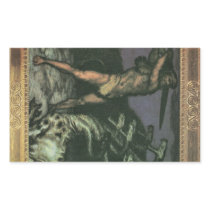 Franz von Stuck - Hercules and the Hydra Rectangle Sticker