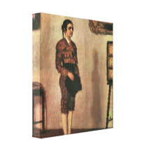 Franz von Stuck - Mary as a bullfighter Gallery Wrap Canvas