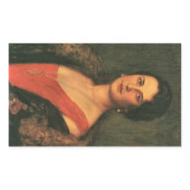 Franz von Stuck - Mrs Patzak Rectangular Sticker