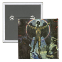 Franz von Stuck - The angel of the Court Pinback Buttons