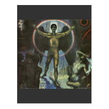 Franz von Stuck - The angel of the Court Postcard