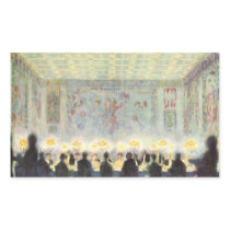 Franz von Stuck - The dinner Rectangular Sticker
