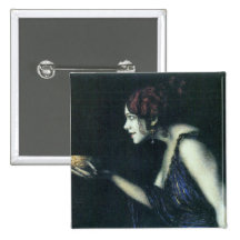 Franz von Stuck - Tilla Durieux as Circe Buttons