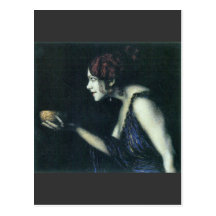 Franz von Stuck - Tilla Durieux as Circe Postcard