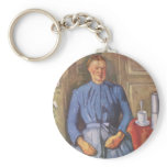 Frau mit Kaffeekanne keychains