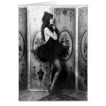frayed dancer greeting card