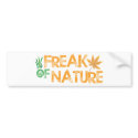 Freak of Nature bumper stickers