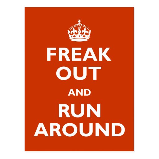 Freak Out & Run Around Post Cards