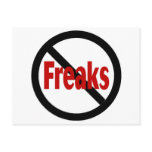 Freaks postcards