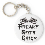 FREAKY GOTH CHICK-TRANS keychains
