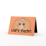 Freckle Faced Pumpkin Party Invitation cards