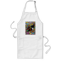 Freckles in Butterflies - Tuxedo Kitty Apron