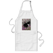Freckles in Flowers II - Tuxedo Kitty Apron