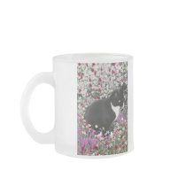 Freckles in Flowers II - Tuxedo Kitty Mug