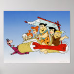 Fred Flintstone Wilma Barney and Betty Pebbles Bam posters