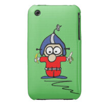 Fred Pinsocket iPhone 3G Case (green) Iphone 3 Case-mate Case