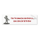 Fred the Voodo Doll, Fred The Voodoo Doll Was H... bumper stickers