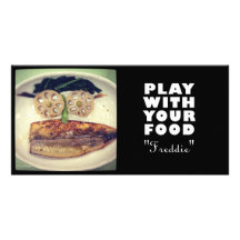 "Freddie" Food Face Photo Card