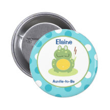 Freddy the Frog Customized name tag Button