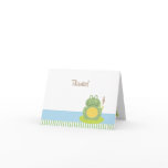 Freddy the Frog Folded Thank you Note Card