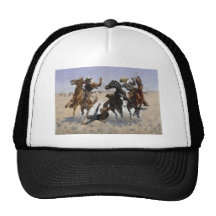 Frederic Remington - Aiding a Comrade Mesh Hats