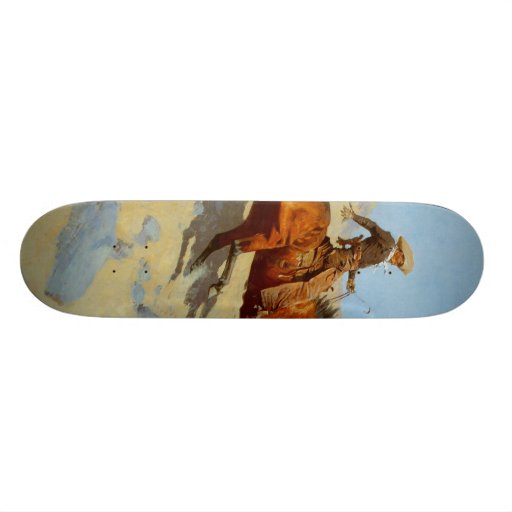 Frederic Remington's The Cowboy (1902) Skate Deck