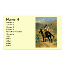 Frederic Remington's The Indian Trapper (1889) Business Cards