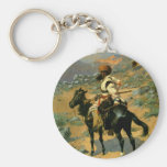 Frederic Remington's The Indian Trapper (1889) Keychain