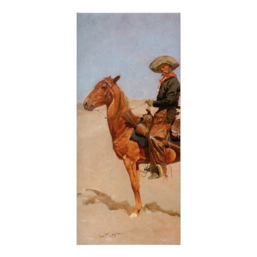Frederic Remington's The Puncher (1895) Customised Rack Card