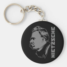 Frederich Nietzsche Portrait Keychain