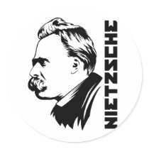 Frederich Nietzsche Portrait Sticker