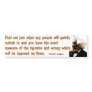 Frederick Douglass on Injustice and Silence Bumper Sticker