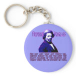 Frederick Douglass Quote: The Measure of Injustice keychains