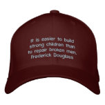 Frederick Douglass Strong Children Quote embroidered hats