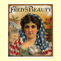 Fred's Beauty Cigar Label posters