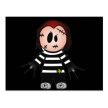 FREDWARD THE CUTE BUT SPOOKY FREAKY KID POSTCARD