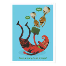 Free a story - read a book! post cards