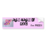 Free and Graduated bumper stickers