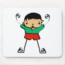 Free Characters by Jaidee Family Mouse Pads