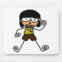 Free Characters by Jaidee Family Mousepad