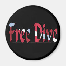 FREE DIVE-Dive for Divers Diving Fridge Magnet