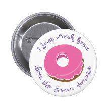 Free Doughnut Button