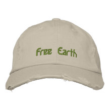 Free Earth Embroidered Hats