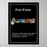 Free Form Poster posters